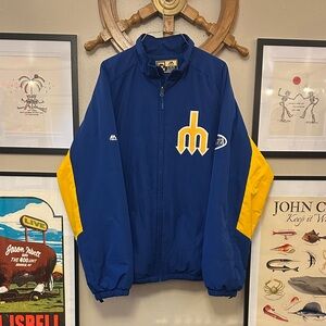 Majestic Cooperstown Collection Seattle Mariners 1977 Trident Jacket XL Men’s